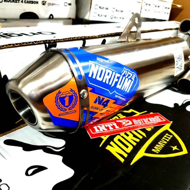 Knalpot NORIFUMI N4 BORE UP KLX 150 & CRF 150