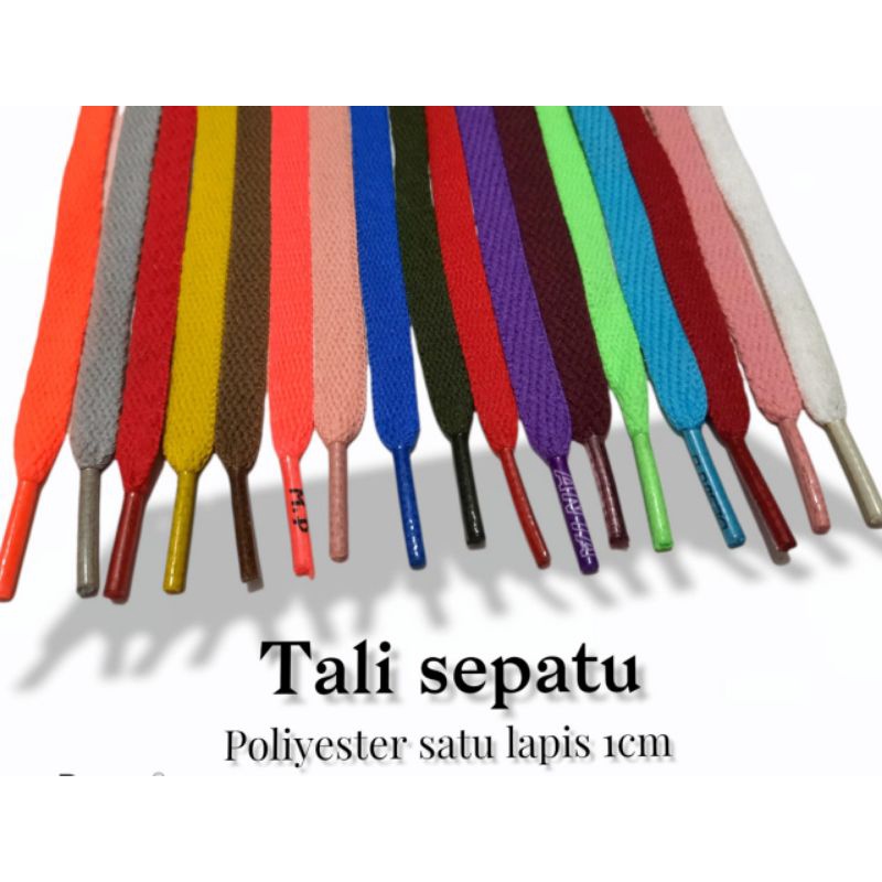 tali sepatu sneakers pipih tali gepeng/ tali Hoodie/shoelaces per pasang