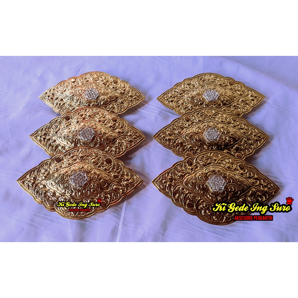 Kepala Pending Kain Pengantin/ Sabuk Tari/ Ikat Pinggang/ Badong Timang Palembang Jawa Sunda Aceh