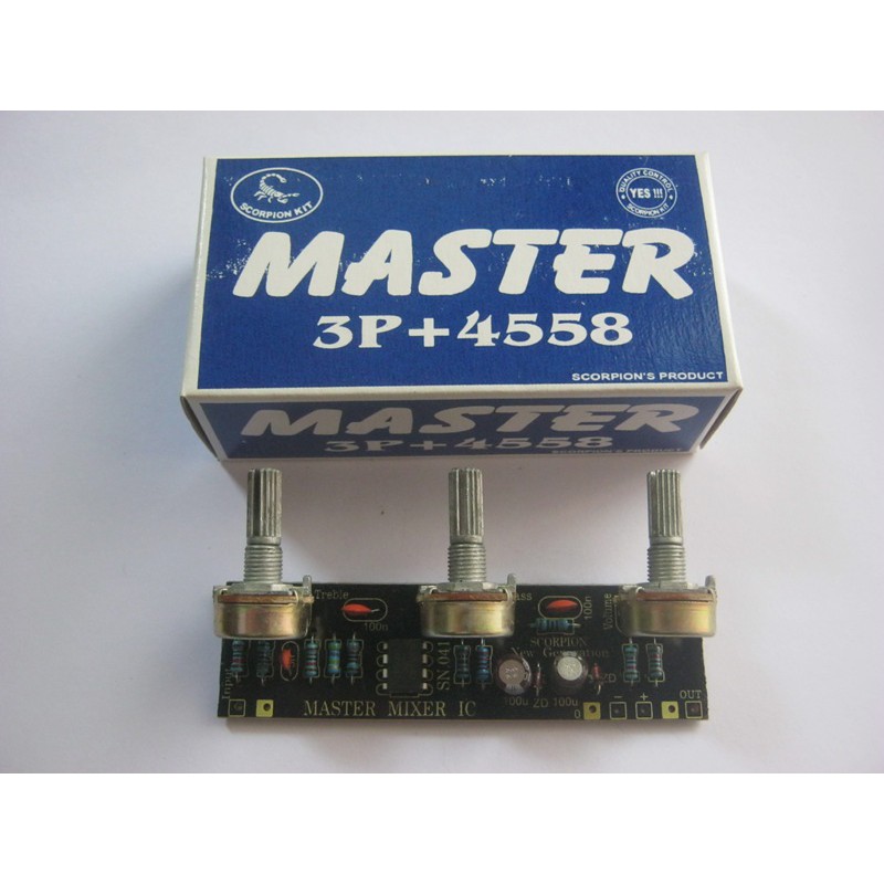 Kit Master Mixer 3 Potensio IC 4558 SN.041