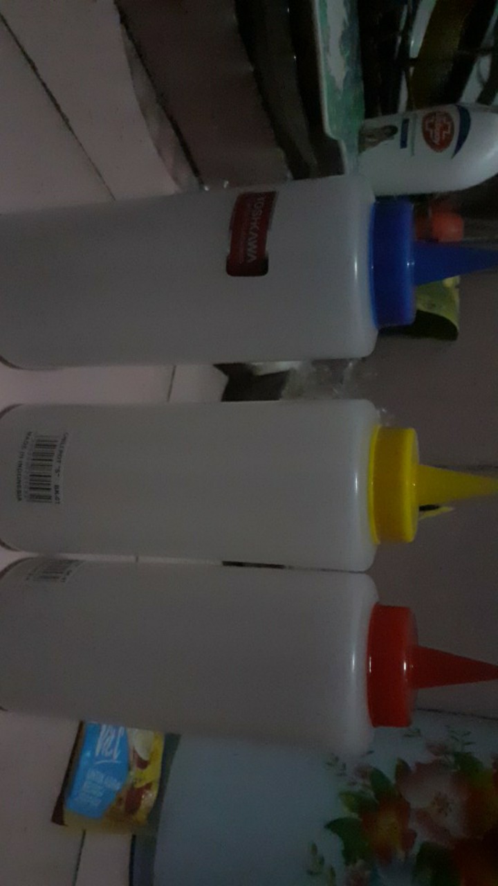 Botol Plastik Mayonaise, Saus, Kecap Uk Kecil (s) Squeeze Dispenser