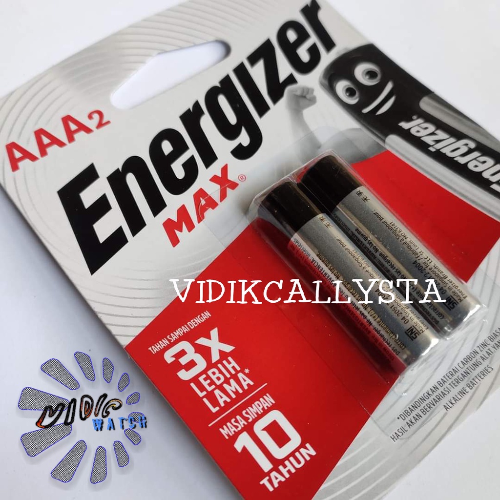 BATERAI ENERGIZER MAX AA AAA A3 A2 E91 BP2 LR 6 / AAA A3 E92 BP3 LR03 1.5V ASLI ISI 2