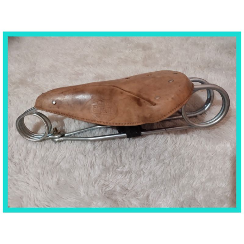 Jok sadel sepeda lipat coklat tua vinatge / Sadel Kulit Premium Velo / Retro / Classic