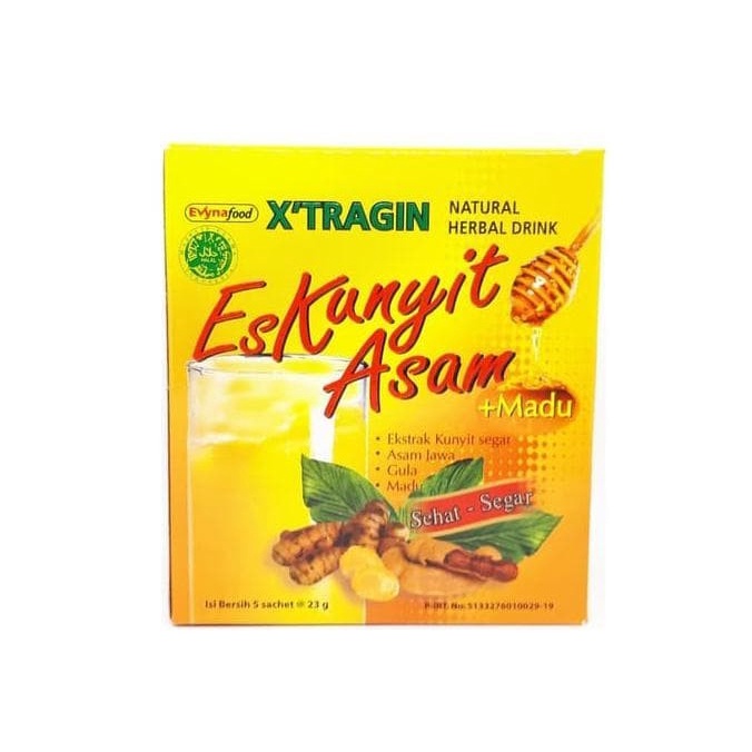 

XTRAGIN ES KUNYIT ASAM + MADU 5 SACHET @23 GRAM