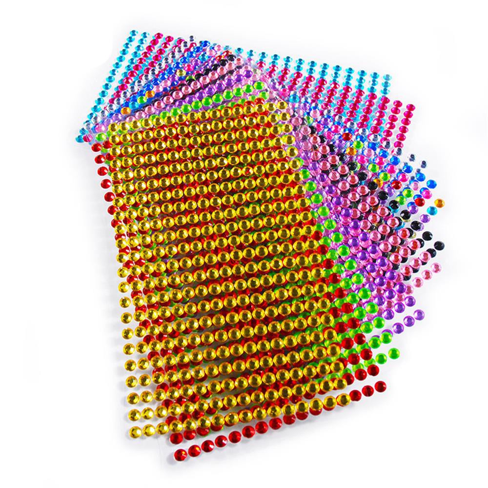 504Pcs / Sheet 3D Nail Sticker Rhinestone Accent For DIY Nail Art Decoration