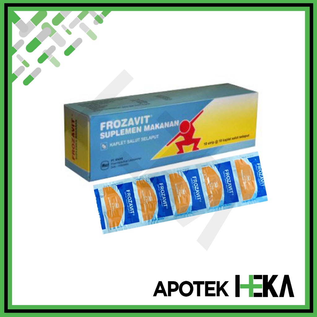 Frozavit Kaplet Box isi 10x10 Tablet - Vitamin C E Zinc (SEMARANG)