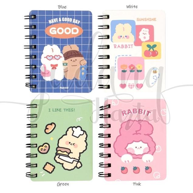 

Notebook A7 Spiral Good Day Buku Mini Motif Good Rabbit GH 308556