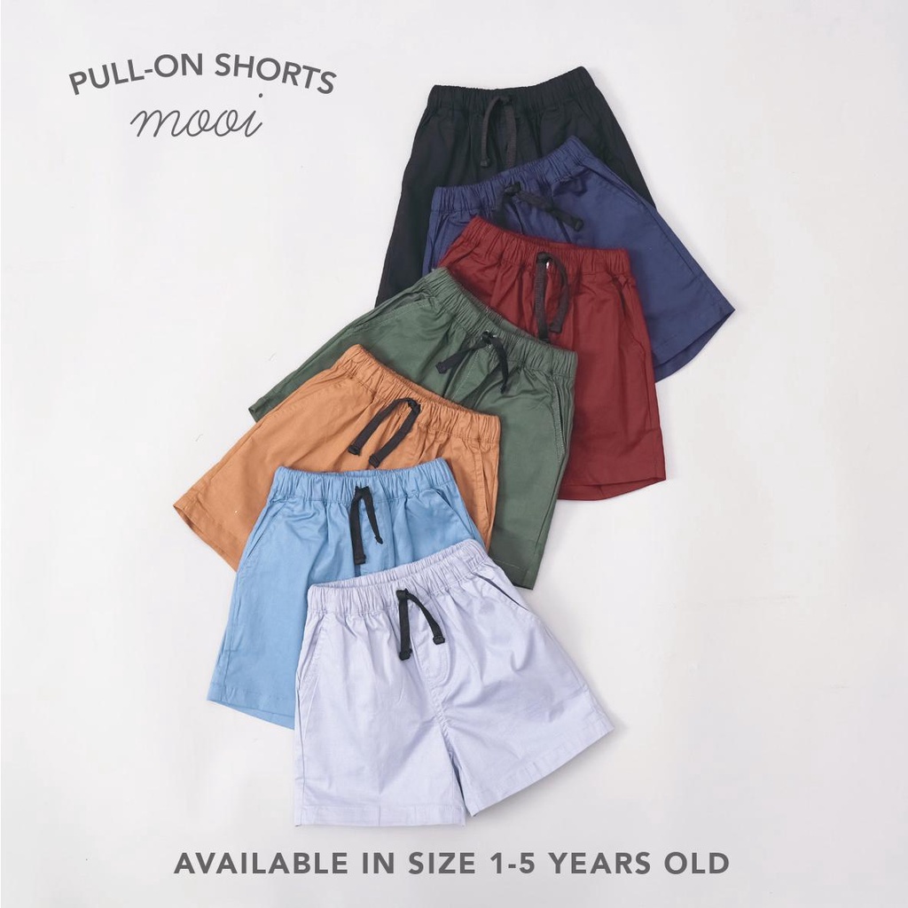 PROMO 7.7 PROMO BAJU LEBARAN MOOI CELANA CARGO PENDEK ANAK BASIC PULL ON SHORTS CELANA PENDEK ANAK PREMIUM BAHAN KATUN 1-5 TAHUN