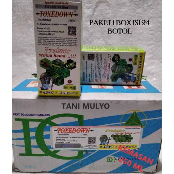 PAKET TOXEDOWN 250 ML 1 BOX ISI 24 BOTOL