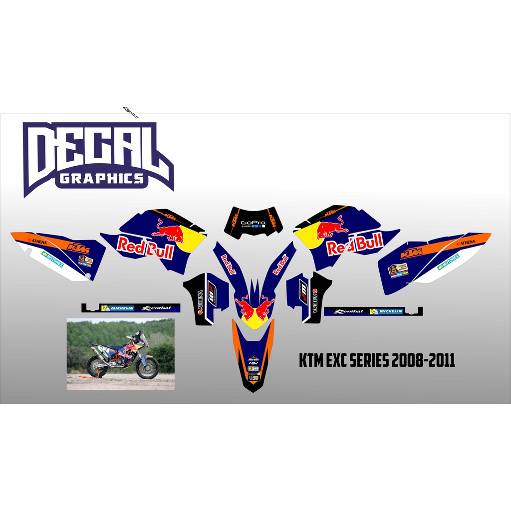 decal ktm 250 exc 2008-2011