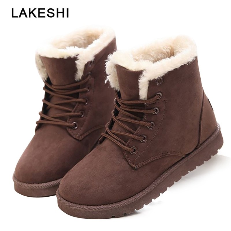 short boots with fur