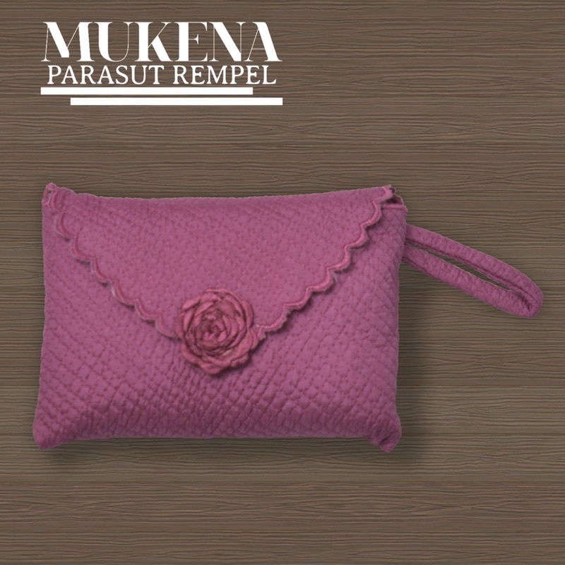 mukena parasut model remple bahan parasut premium allsize dewasa jumbo pola butik bahan adem baguz