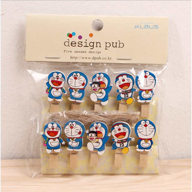 KUP - COD MURAH JEPIT KAYU FOTO KARAKTER/ WOODEN PEG 3,5 CM / WOODEN CLIP SET ISI 10 PCS