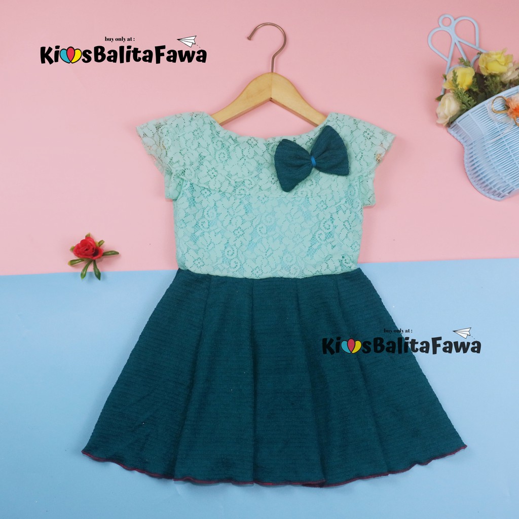 Dress Adiva Uk 1-2 Tahun / Dres Brukat Kensi Anak Bayi Perempuan Gaun Pesta Baby Kids Baju Import babycinnamon-8