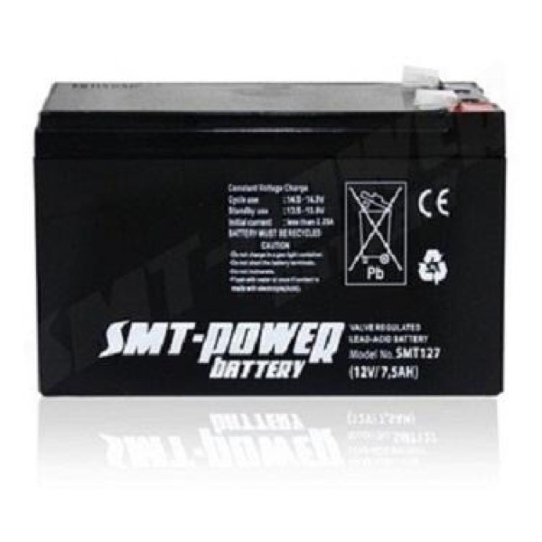 BATERAI AKI KERIMG SMT POWER 12V 7 . 5 AH SMT POWER 12V 7 , 5 AH