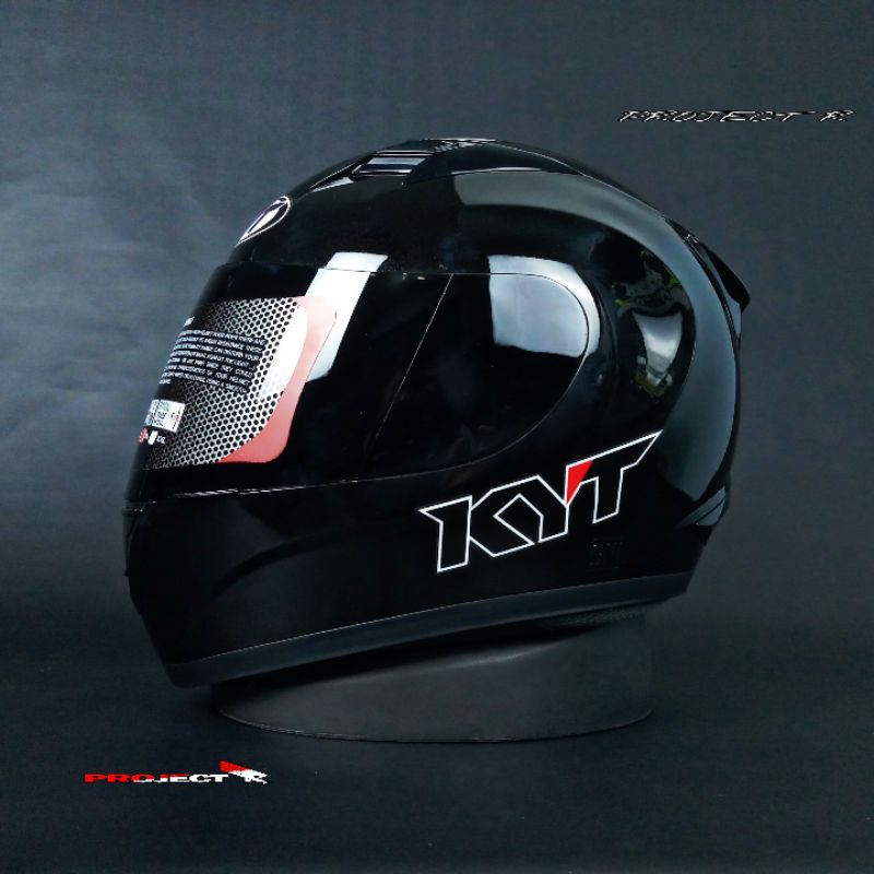 KYT R10 SOLID BLACK GLOSSY