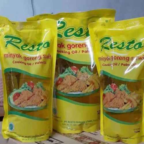 

Minyak goreng Resto kemasan pouch 1 liter / 2 liter