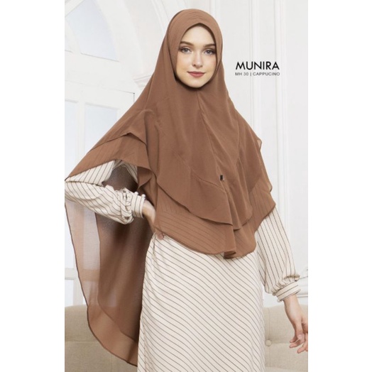 Khimar Terbaru Super Nyaman MH 30 Pet Antem Busa Adem Ringan Bergo Kekinian Premium Original Munira 