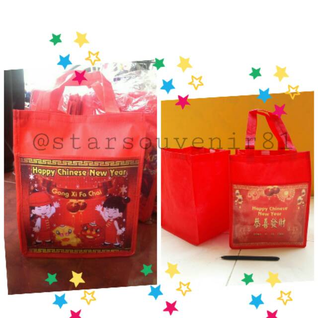 

Goodie bag chine new year imlek bahan spunbun