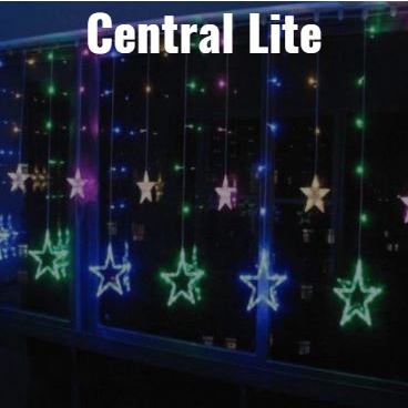 Lampu Natal Led Curtain Natal Hias Kamar Tirai Bola Bintang Tumblr