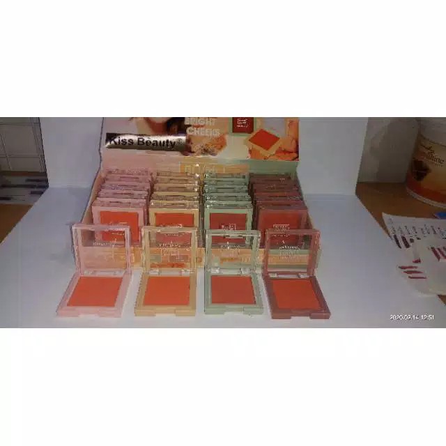 (CYBER) TERMURAH COD BLUSH ON KISSBEUTY BLUSH COLOR (BENTUK KOTAK)