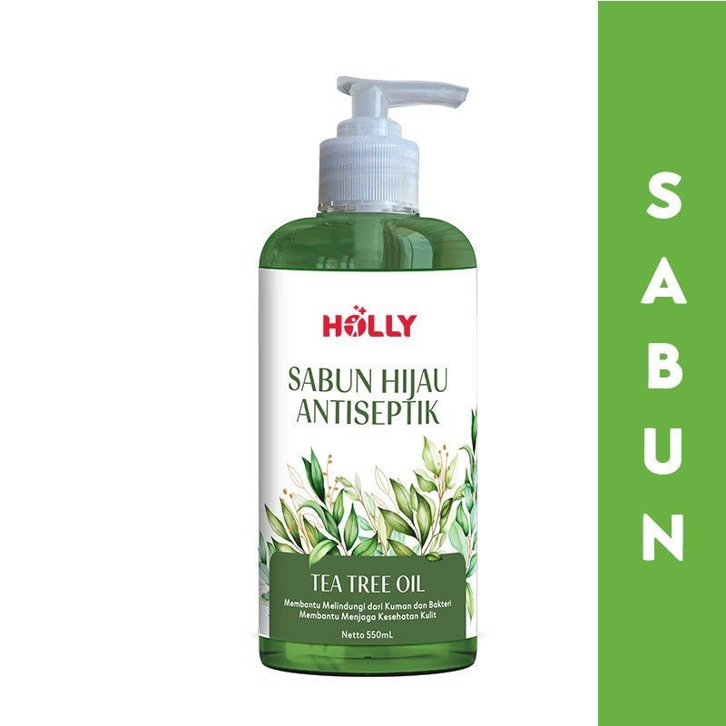 Holly Sabun hijau antiseptik cair with oil 550ml