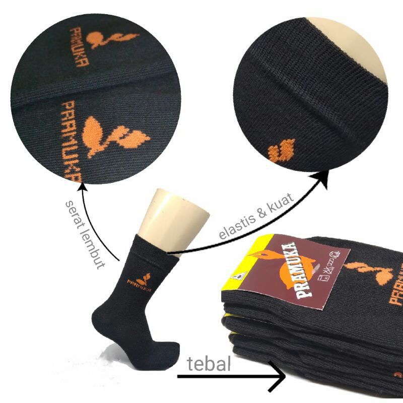 KAOS KAKI SEKOLAH HITAM PUTIH SD SMP SMA KAOSKAKI HITAM / KAOS KAKI PUTIH NILON