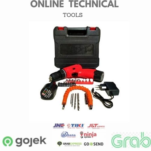 Jual Hdt Cdd Mesin Bor Cas Charger V Cordless Set Mata Obeng