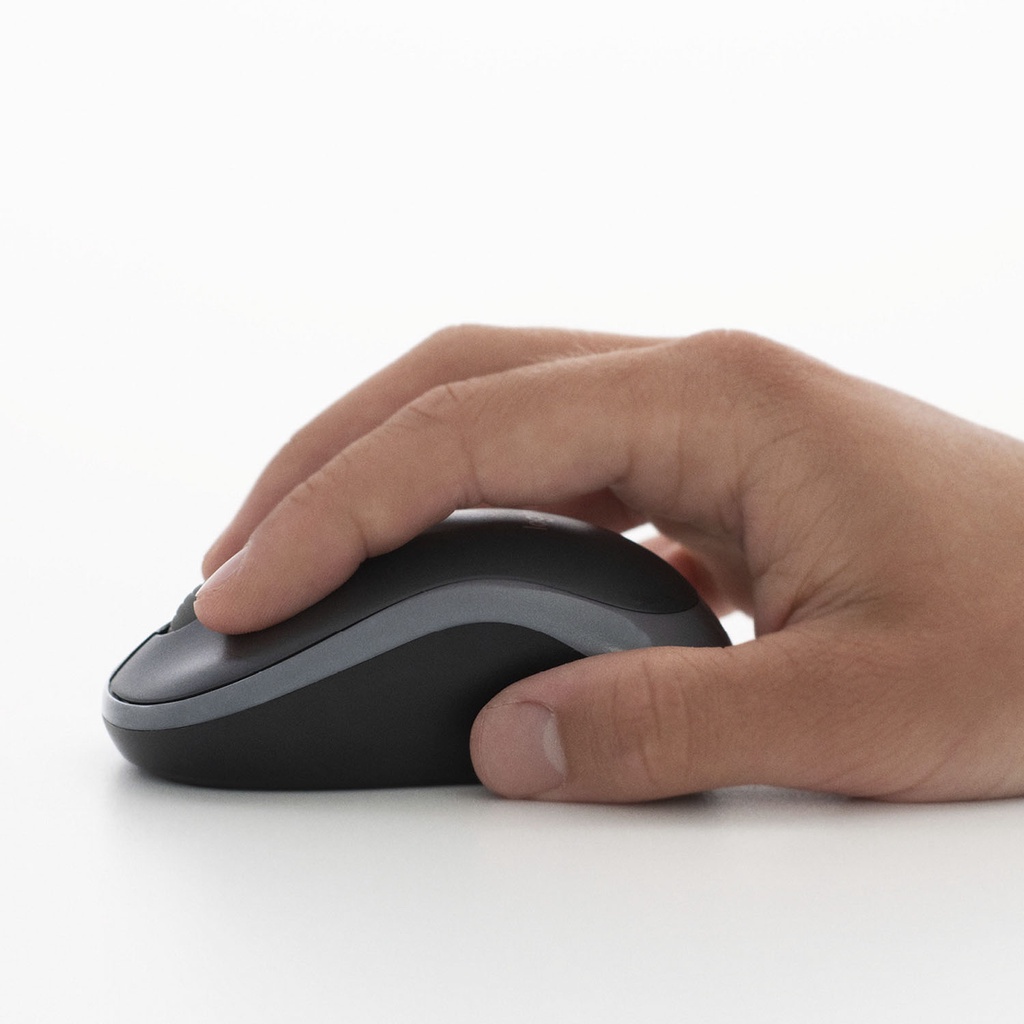 Mouse Logitech Usb Wireless M185 Compact untuk Windows, Mac, ChromeOS Batre Include Plug And Play Original Garansi Resmi