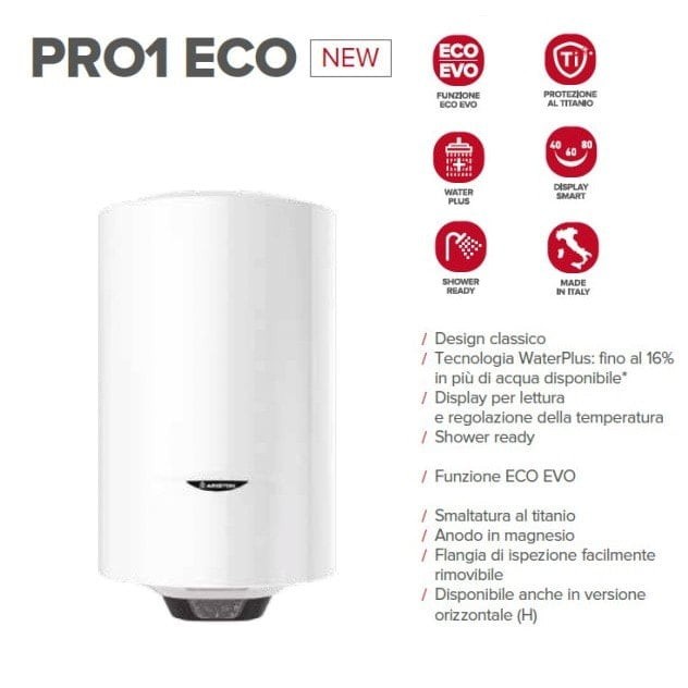 WATER HEATER LISTRIK ARISTON PRO 1 ECO 80 LITER VERTICAL