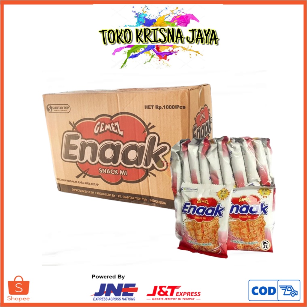 

1 DUS MIE GEMEZ ENAAK MIE GORENG INSTANT PRAKTIS ISI 8 RENCENG X 10 PCS X 17 GRAM