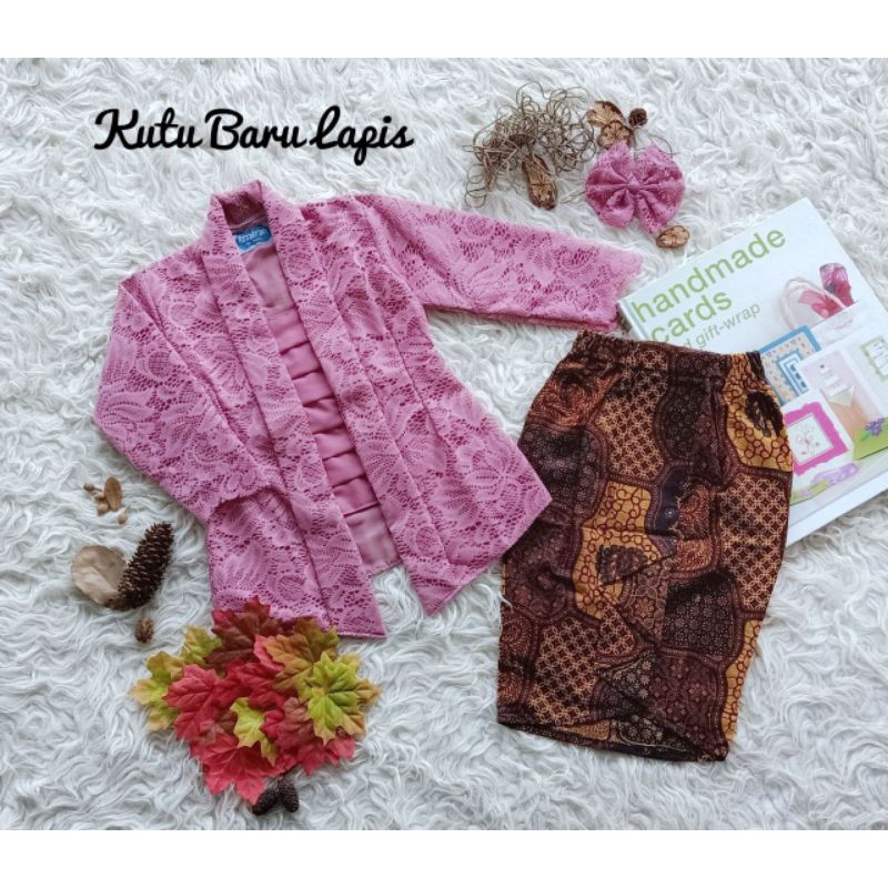 Kebaya Kutubaru Lapis Untuk anak 0th sd Dewasa