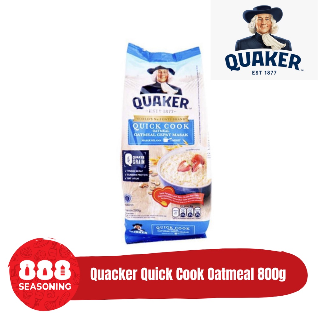 

QUACKER QUICK COOK OATMEAL 800g