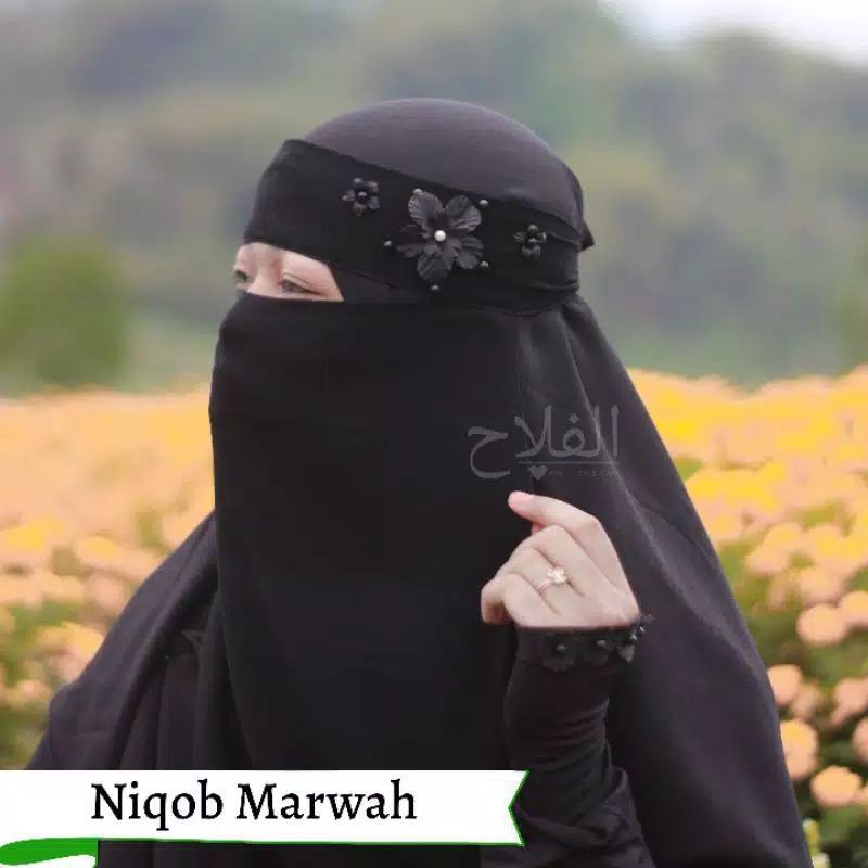 cadar niqob Marwah cadar bandana wolfis cadar bunga cadar cantik cadar motif payet