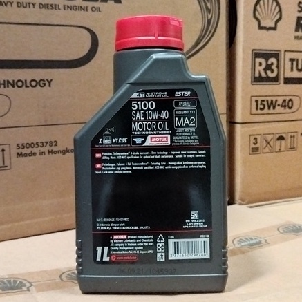 OLI MESIN MOTOR MOTUL 5100 10W-40 ESTER 1 LITER