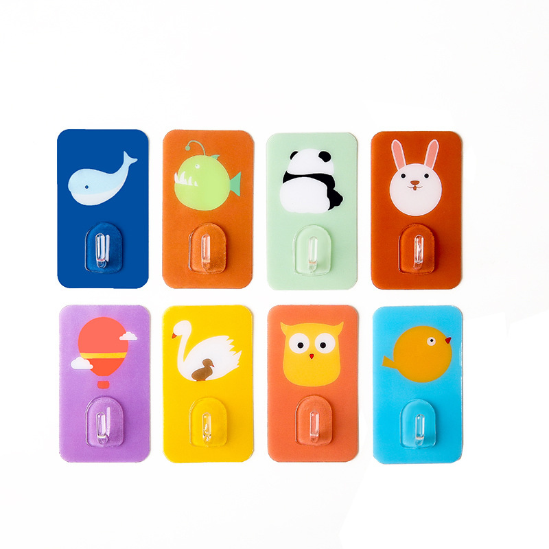 Punch-free Cute Cartoon Animal Storage Hooks / Waterproof Wall-mounted Storage Racks / Home Storage Holder