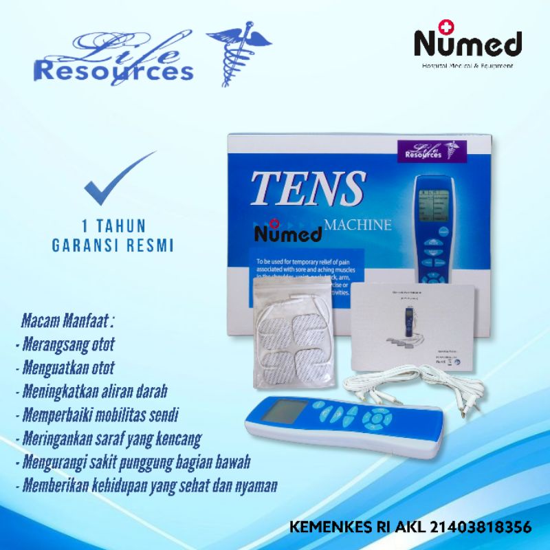 TENS Machine Electronic Stimulator Pijat Electrik Liferesources PL-029