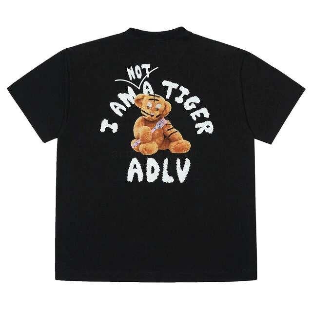 ADLV Tiger Teddy Bear Doll Tee Black 100% Authentic