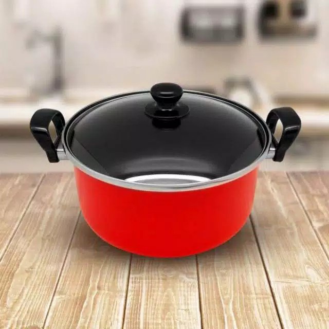 MASPION Panci Dutch Oven Serbaguna Dutch Oven Ebonit Handle 18 cm