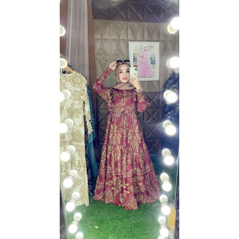 GAMIS SULTAN KATUN RAYON PREMIUM MOTIF CANTIK BUSUI UMPAK IMPORT VISCOSE MURAH REMAJA WANITA ORI