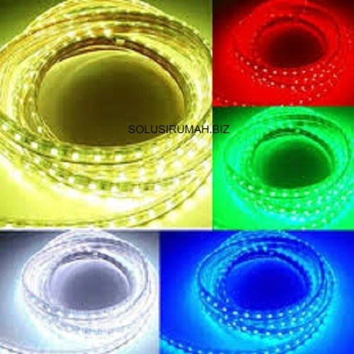 PERMETER LAMPU HIAS LED STRIP SELANG 5050 SMD AC 220V METERAN