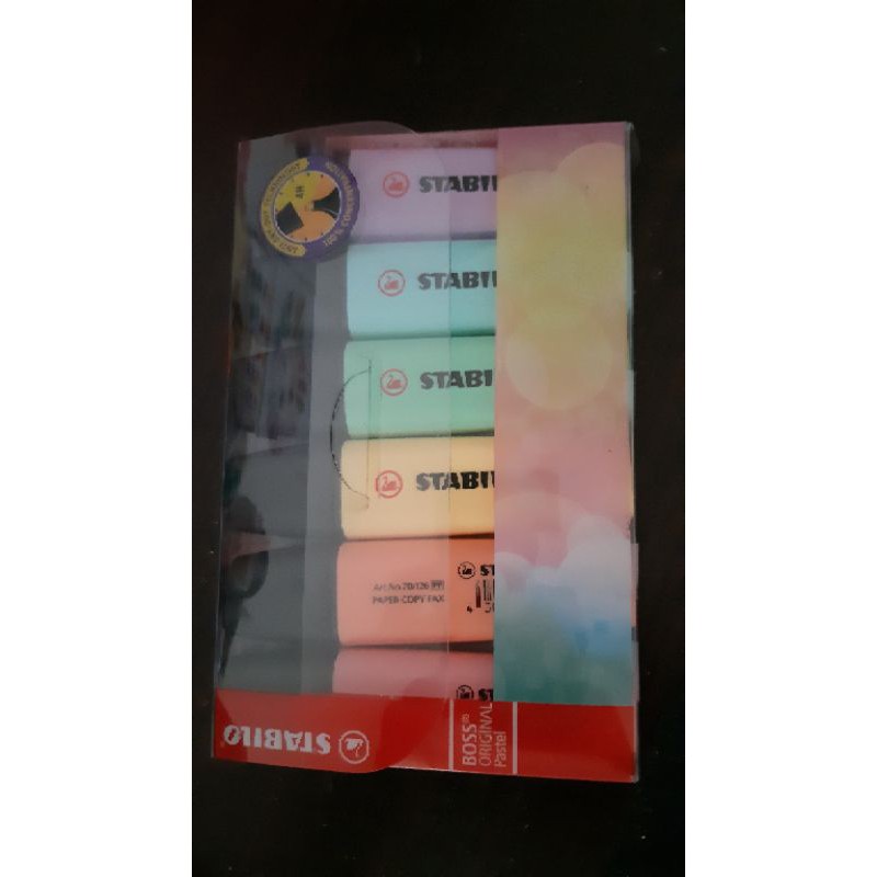 

STABILO HIGHLIGHTER PASTEL COLOUR