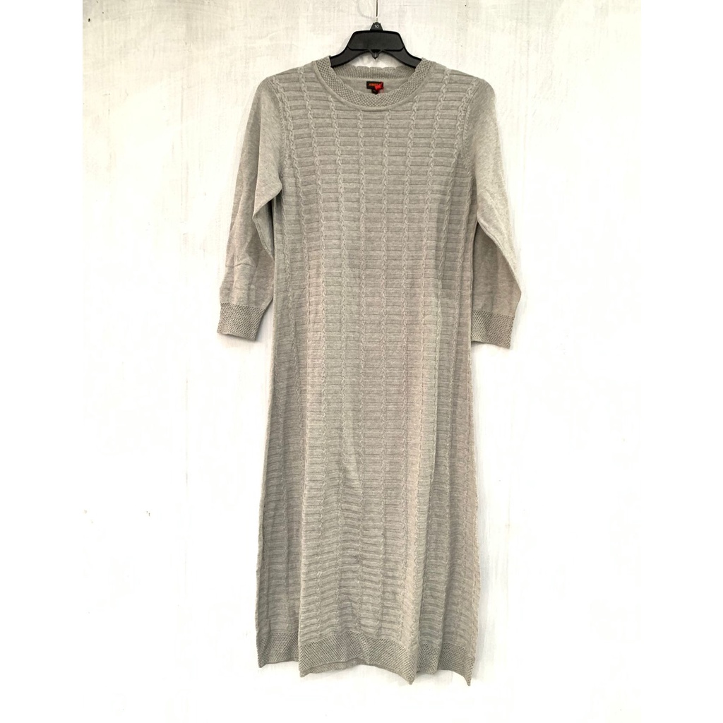 Amelia Sage green Long sleeve knit maxi dress