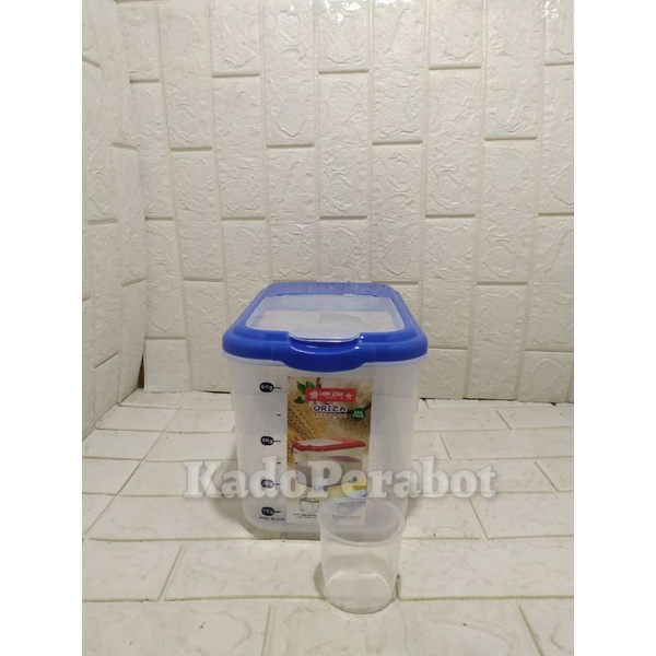 tempat penyimpanan beras - wadah simpan beras - oriza rice box 6.5 kg