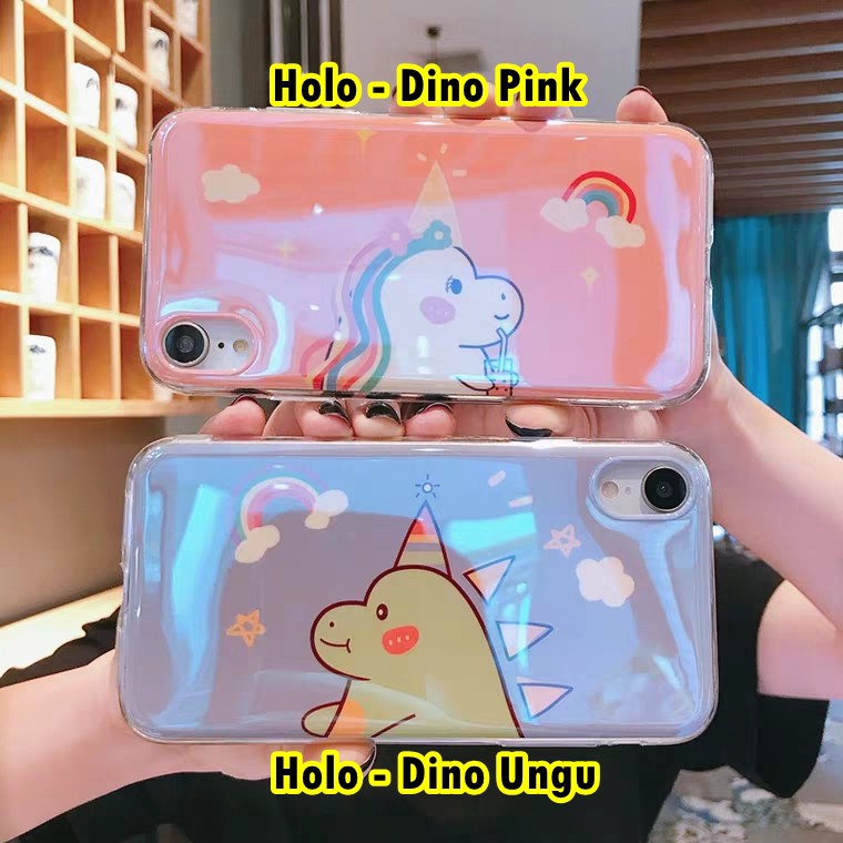 Hologram Case Dino Oppo A52 A92 2020 A5s A7 A12 Vivo S1