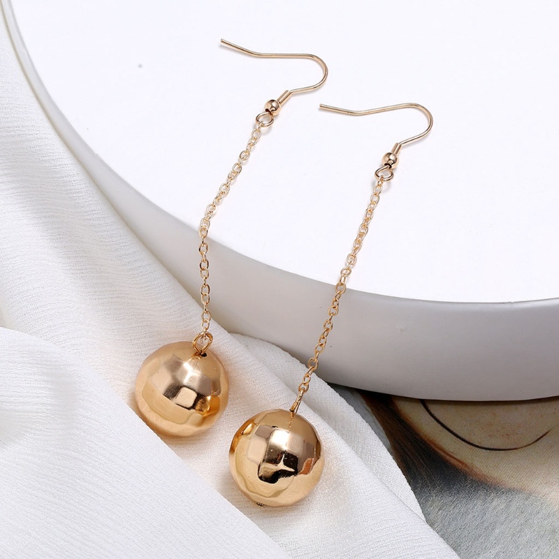 Siy Anting Tusuk Gantung Wanita Desain Bola Disko Warna Goldsilver Kreatif Untuk Pesta