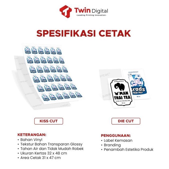 

Custom Stiker Transparan Satuan Anti Air Kemasan Botol Minuman twindig11 Kualitas Baik