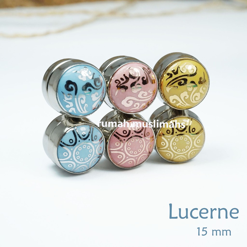 Magnet jilbab turki LUCERNE 15mm bros magnet original pin hijab turkey peniti penjepit kerudung asli