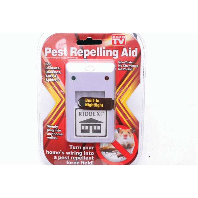 RIDDEX PLUS Pest Repeller - Alat Pengusir Tikus, Kecoak, Nyamuk