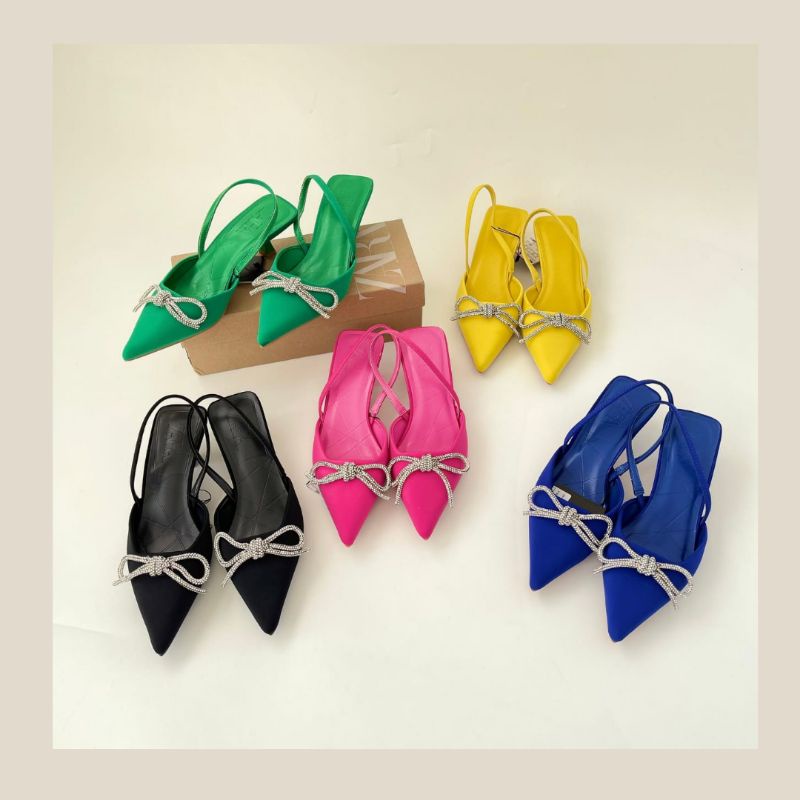 Sepatu wanita zara heels 5cm import